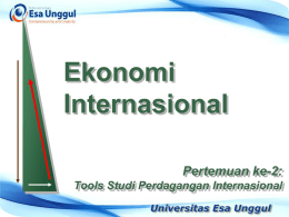 Chapter 2 - EDP903-Ekonomi Internasional
