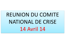 La réunion de crise du 14 avril 2014 en Guinée