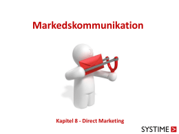 Direct marketing - Markedskommunikation
