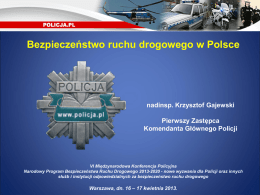 Bezpieczeństwo ruchu drogowego w Polsce