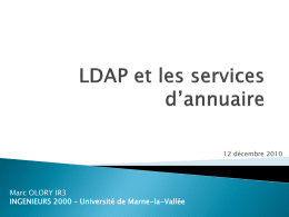 LDAP et les services d*annuaire