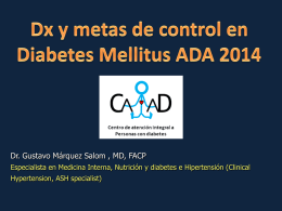Y Guia EASD (European Association for the Study of Diabetes ) 2014