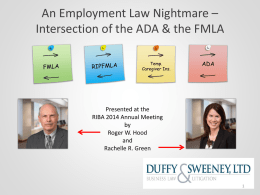 Employment Law Nightmare: The Intersection of ADA and FMLA