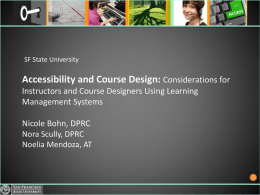 Accessibility & Course Design for Instructors