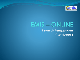 Petunjuk Manual Proses Backup EMIS Online