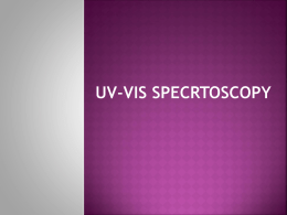 UV-VIS SPECRTOSCOPY - MsShipp-Tink