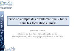 Intervention ONIRIS (Powerpoint