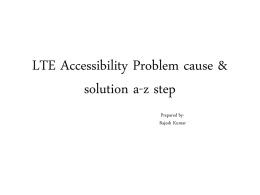 Accessibility/SSSR(Session setup success Rate)