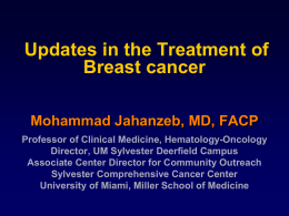 Breast Cancer - Oklahoma Society of Clinical Oncology