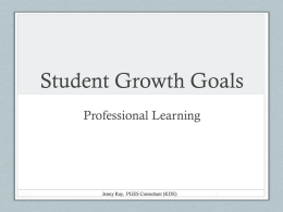 Student Growth Goals