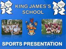 Area tournament - King James School