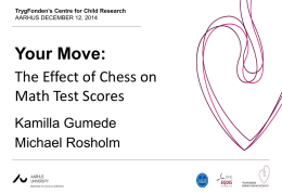 Your Move: The Effect of Chess on Math Test Scores