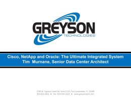 Greyson NetApp Cisco Ultimate Integrated Systems