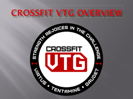 Crossfit VTG Overview - Trevecca Nazarene University
