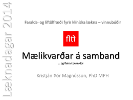 FLTF Laeknadagar 2014 Maelikv a samband