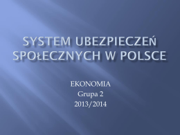 System ubezpieczeń społecznych w Polsce (info z ZUSu)