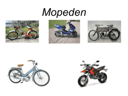 Mopeden - Teknik