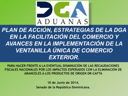 Proyecto del Operador Económico Autorizado (OEA)