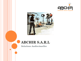 ABCHIR SARL Solutions Audiovisuelles