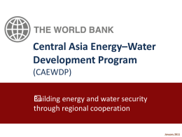 Central Asia Energy–Water Development Program