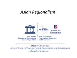 ASIAN Regionalism Lecture CEU Summer School