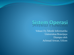Sistem Operasi 1 - Universitas Brawijaya
