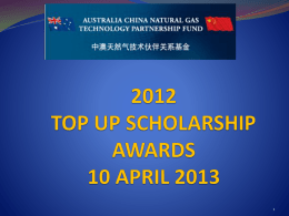 Top Up Awards 10 April 2013