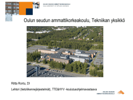 Esittely - Oulun ammattikorkeakoulu