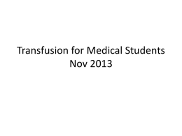 Transfusion_Dr Kate Pendry_Nov13