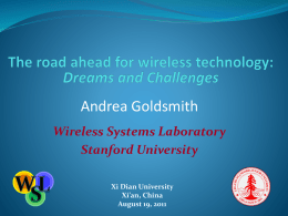 The Road Ahead for Wireless Technology: Dreams and Challenges