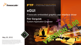 Freescale eGUI Presentation 3.0