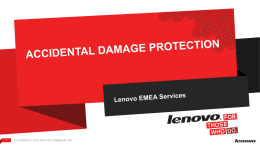 Accidental Damage Protection Lenovo EMEA Services