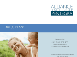 401(k) for One - Pentegra Retirement Services