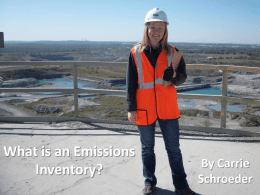 What is an Emissions Inventory?