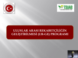 Konya bölgesindeki üyelerimize UR-GE Programı tanıtıldı