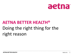Managed Care - Aetna