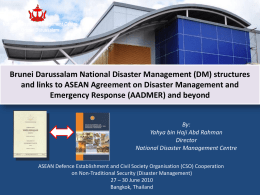 Brunei Darussalam National Disaster Management