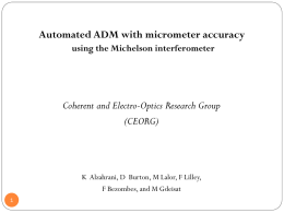 Absolute distance measurement with micrometer accuracy using the