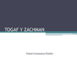 TOGAF Y ZACHMAN