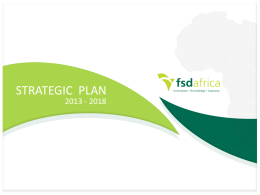 Pillar 1 - FSD Africa