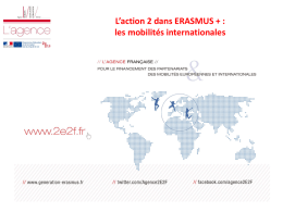 les mobilités internationales - Agence Erasmus+ France / Education