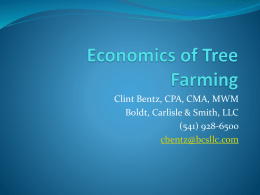 Economics of Tree Farming - Oregon State University Extension