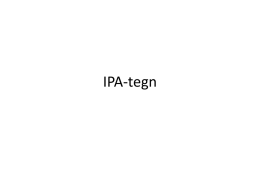 Ord skrevet med IPA-tegn