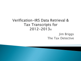 IRS Data Retrieval