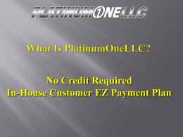 What Is PlatinumOneLLC?