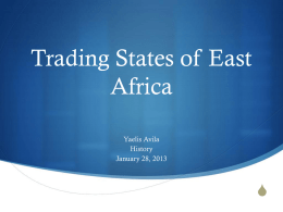 Trading States of East Africa