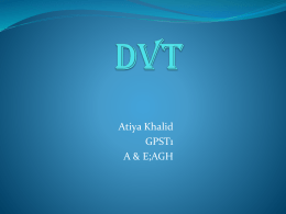 19th Apr 2011 - DVT - Atiya Khalid