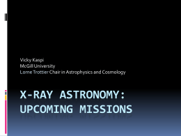 X-ray AstROnomy - McGill University Astrophysics and Cosmology