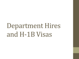 H-1B Visa - Clemson University