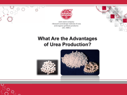 Advantages of Urea Production